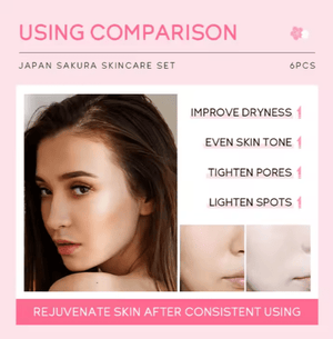 Japan Sakura Skin Care Set طقم العناية بالبشرة ساكورا اليابانية